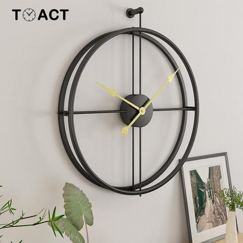 Large Vintage Metal Wall Clock Modern Design For Home Office Decor Hanging Watches Living Room Classic Brief European Wall Clock ► Photo 1/6