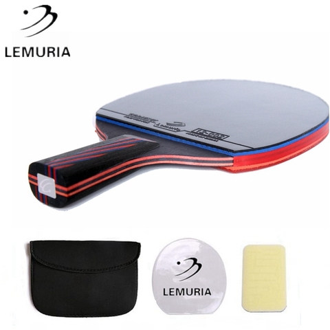 Lemuria Professional Carbon Fiber Table Tennis Racket Double Face Pimples-in Rubber 2.15MM Sponge FL Or CS Handle Ping Pong Bat ► Photo 1/6