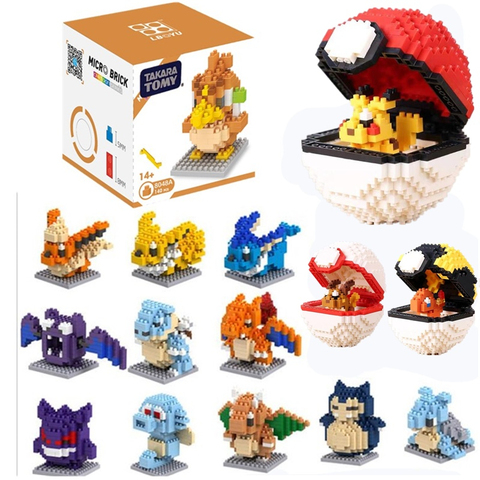 Mini Building Blocks 3D DIY Micro Brick Block Gift Toy Pokemon