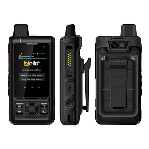 UNIWA B8000 IP68 Waterproof POC Walkie Talkie 2.4'' Touch Screen Android 8.1 Quad Core 8GM ROM 4000mAh NFC Loud Speaker 4G LTE ► Photo 1/6