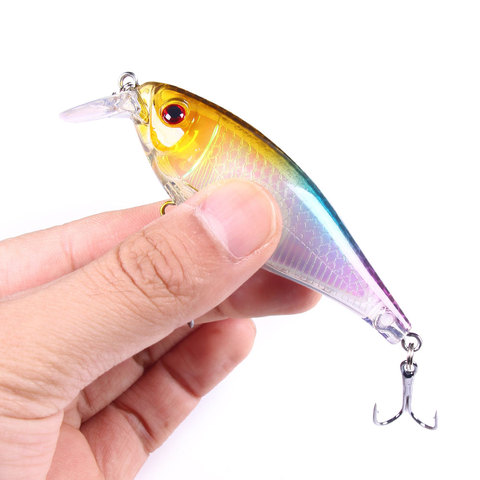 1pc Laser Minnow Fishing Lure 9CM 13.5G Pesca Hooks fish Wobblers Tackle Crankbait Artificial Japan Hard Bait Swimbait ► Photo 1/6