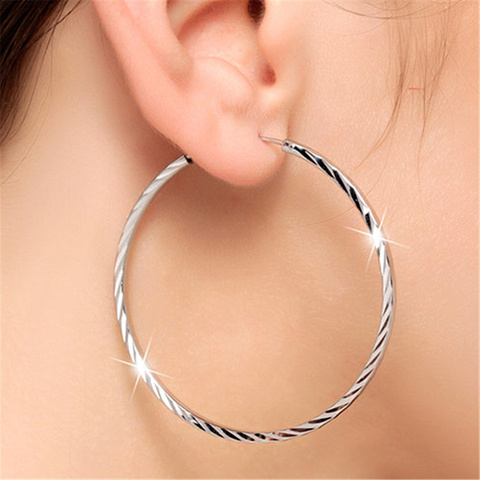Fashion 925 Sterling Silver Earrings Round Car Flower Earrings For Women Charm Jewelry Gift ► Photo 1/5