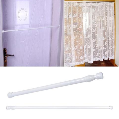 Extendable Bathroom Hanging Shower Curtain Rods Adjustable Telescopic Pole Rod Hanger for Curtain Wardrobe, 1.3cm Diameter ► Photo 1/6