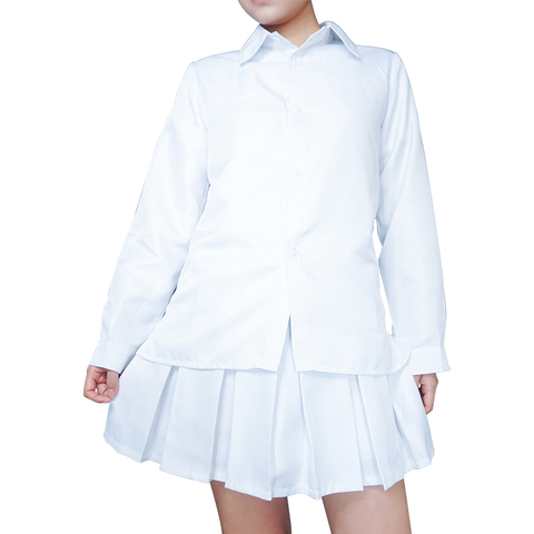 Anime The Promised Neverland Emma Cosplay Costume Shirt Skirt Emma Norman Costume School Uniforms Shirt Pants Set Wig ► Photo 1/4