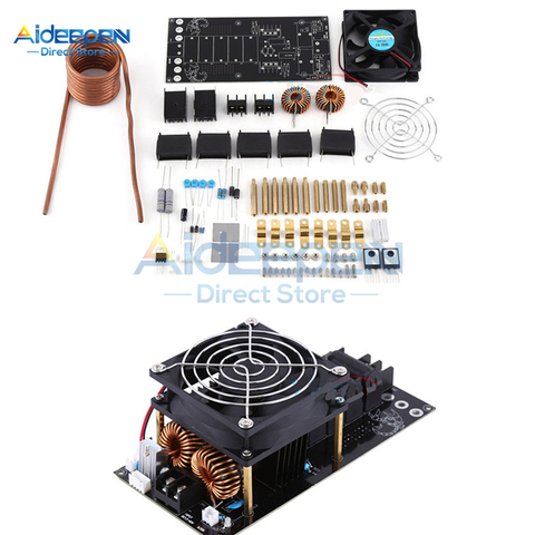 12V-36V 1000W 20A ZVS Tesla Coil Induction Heating Board Module DIY Kit PCB Board Flyback Driver Heater With Cooling Fan ► Photo 1/6