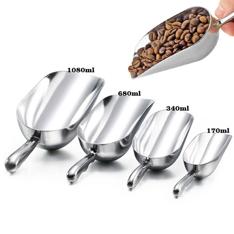 1080ML Ice Scoop Aluminum Alloy Shovel for Ice Grain Coffee Beans Scoops Bar Ice Scraper Kitchen Storage Tool coffee spoon ► Photo 1/6