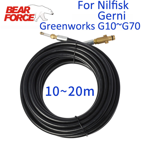 High Pressure Washer Sewer Drain Water Cleaning Hose Pipe Line Cleaner Sewage Jetter Hose Kit for Nilfisk Gerni Greenworks ► Photo 1/6