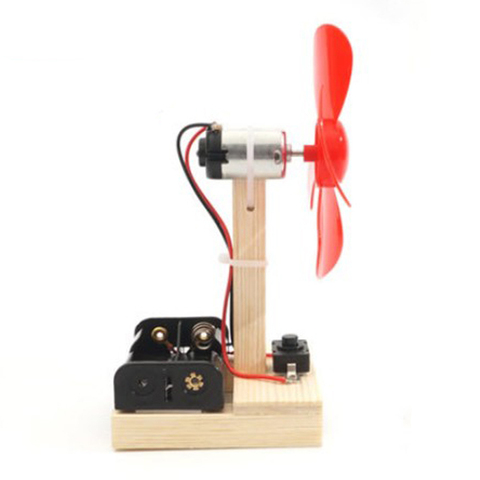 Kids Wind Power Generator Electric DIY Fan Blade Smart IQ Physics Assemble ► Photo 1/6