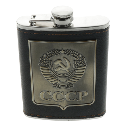 8oz Russia Hip Flask Stainless Steel  Alcohol Whiskey Liquor Container ► Photo 1/6