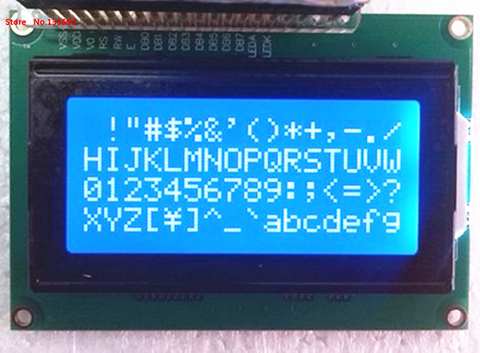 5v 1604 16x4 16*4 Character LCD Display Module Blue or yellow green IIC I2C TWI port SPLC780 HD44780 controller for MCU uno r3 ► Photo 1/5