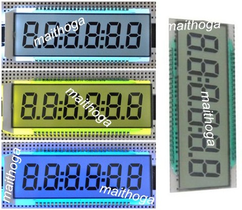 50PIN TN Positive 6-Digits Segment LCD Panel (Backlight/No Backlight) 5.0V ► Photo 1/2