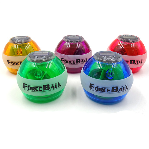 Led Gyro Ball Gyroscope Spinning Top Hand Exerciser Wrist Power