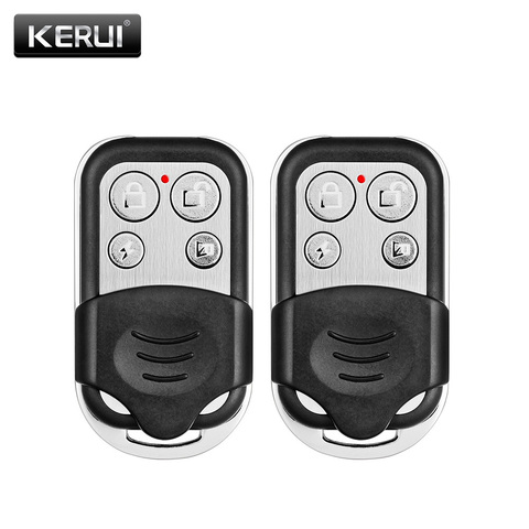 KERUI RC528 2Pcs Wireless Metallic Metal Remote Control Setting Arm/Disarm for KERUI K52 W18 W20 Security Burglar Alarm System ► Photo 1/5