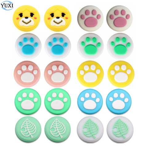 2pcs Cute Cat Paw Claw Thumb Stick Grip Cap Joystick Cover For Nintend Switch Lite NS Joy-Con Controller Gamepad Thumbstick Case ► Photo 1/6