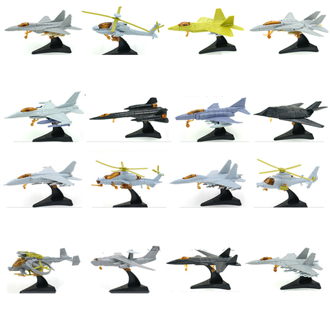 1pcs 1:165 4D Plastic Assembled Airplane 12cm Military Fighter Militaire Helicopter Collection For Children Sandplay Toy ► Photo 1/1