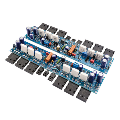 AIYIMA 2Pcs L10 Sound Amplifier Board 300W HiFi 2.0 Channel Class AB Power Amplifiers Amp Transistor A1930 C5171 TT1943 TT5200 ► Photo 1/6