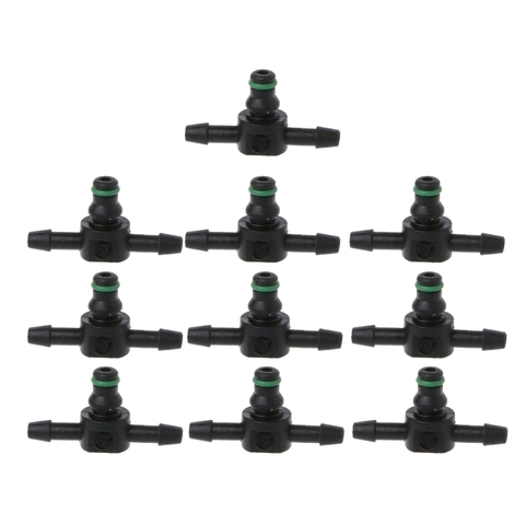 10 Pcs New T Type Connector Pipe Hose Joiner Tube Fuel For Bosch 110 Series Injector ► Photo 1/5