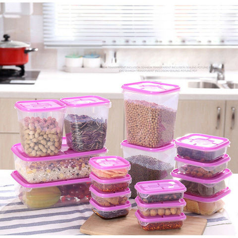 High-end Thick Plastic Food Storage box portable Containers Saver Container ► Photo 1/6