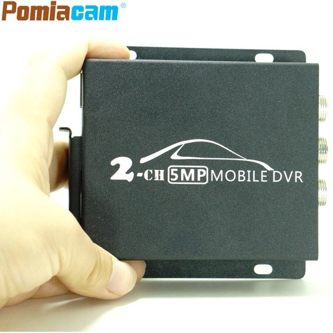 NEW AHD DVR 2ch DVR car truck vehicle video record mobile 2CH MINI DVR HDMI CVBS AHD with remote control ► Photo 1/6