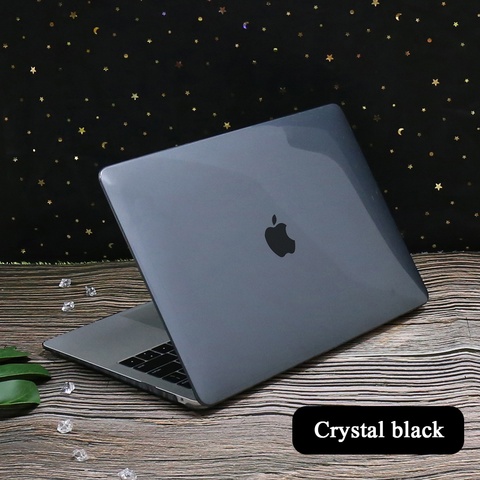 Laptop Case for Apple MacBook Air 13/11 Inch/MacBook Pro 13/15/16 Inch/Macbook 12 (A1534) Crystal Black Hard Shell ► Photo 1/5