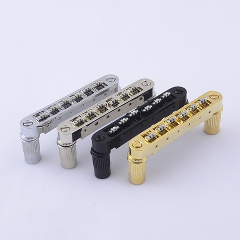 1 Set GuitarFamily  Roller Saddle Tune-O-Matic Electric Guitar  Bridge ( #0678 ) MADE IN KOREA ► Photo 1/6