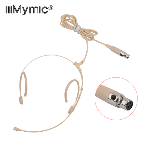 Upgrade Version Electret Condenser Headworn Headset Microphone Ear Hanging 3 Pin XLR TA3F For AKG Samson Body Pack Thick Cable ► Photo 1/6