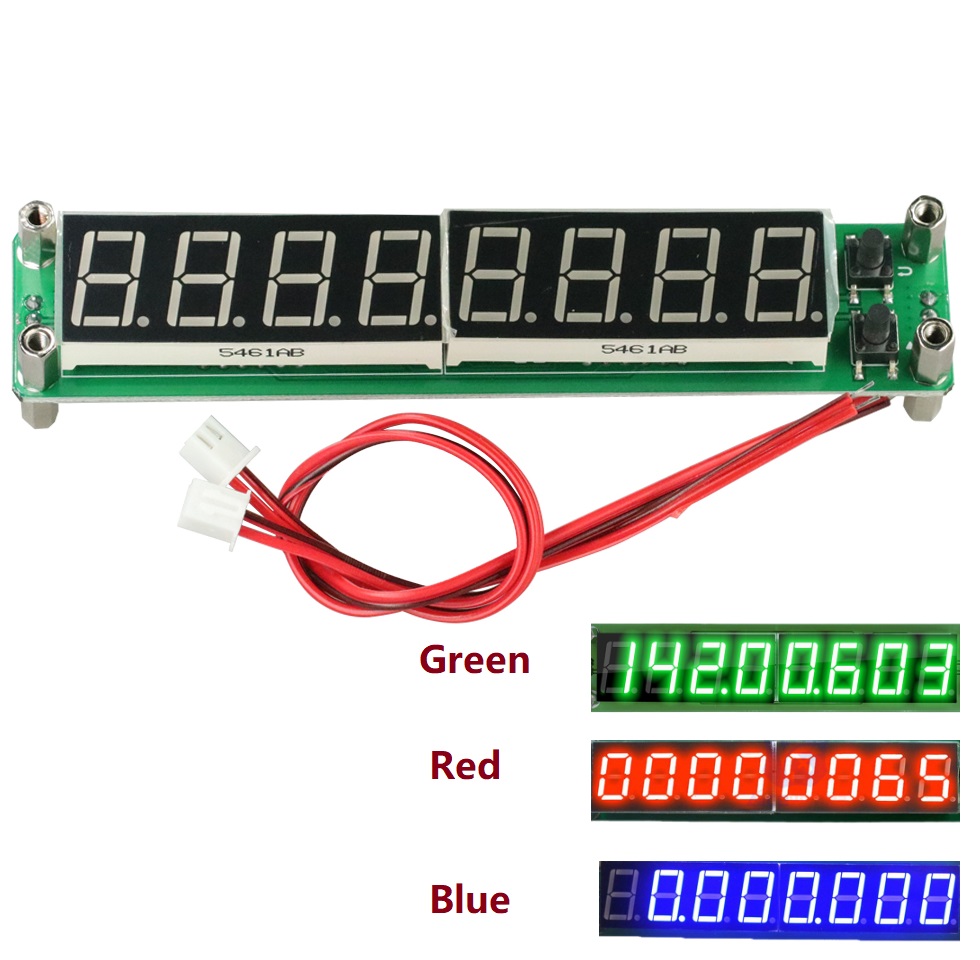 0.1-60MHz 20MHz~2.4GHz RF Signal Frequency Counter Cymometer Tester LED Display 