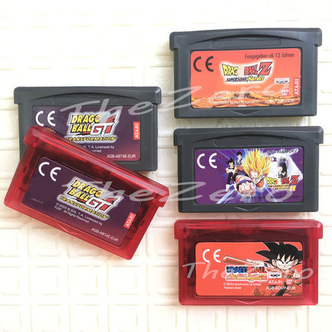 GBA Game Dragon Ball Series Cartridge 32-Bit Video Game Console Card Dragon  Ball Advanced GT Transformation Buu's Fury for GBA