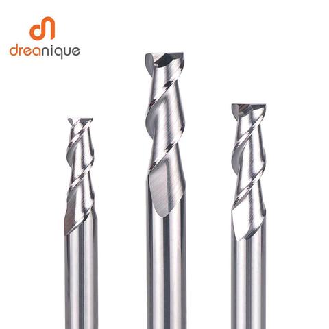 1pc flattened end mill 2 flutes end milling cutters d1-d12 cnc end mills face and slot milling tools for aluminum machining ► Photo 1/6