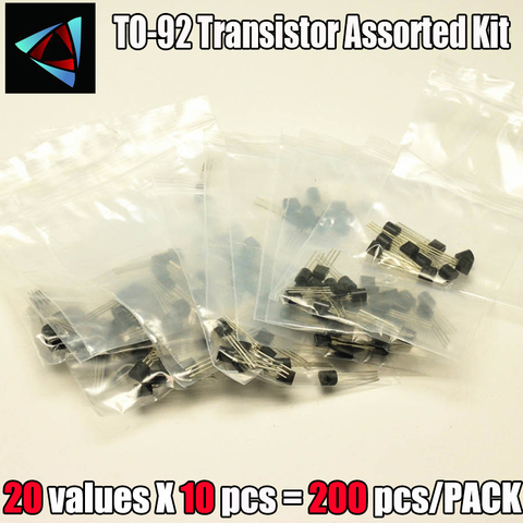 TL431 2N2222 78L05 S9012 S9013 S9014 A1015 C1815 S8050 S8550,TO-92 20valuesX10PCS=200PCS,Transistor Assorted Kit ► Photo 1/1