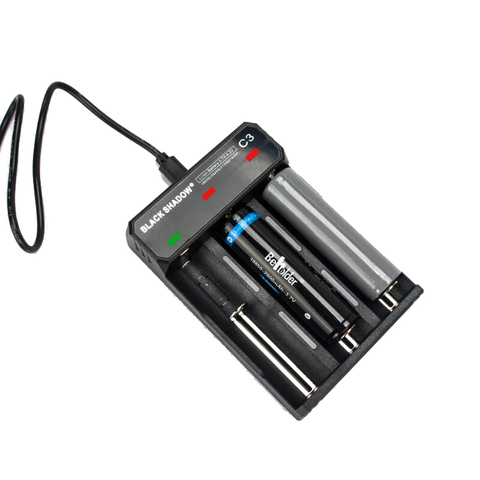 4.2V 18650 Charger Li-ion Battery 3Slot USB Independent Charging 16340 18350 26650Battery Charger ► Photo 1/4