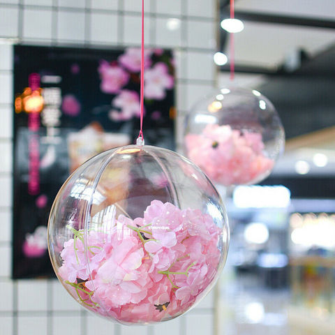 Fashion 5cm 7cm 10cm Clear Baubles Ball Transparent Plastic Craft Ball Christmas Ball Ornaments Decoration Party ► Photo 1/6