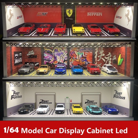 Display Cabinet Bright Scene Carport  Led Light with USB interface JDM Nissan Nismo for Scale 1:64 Diecast Model Car ► Photo 1/5