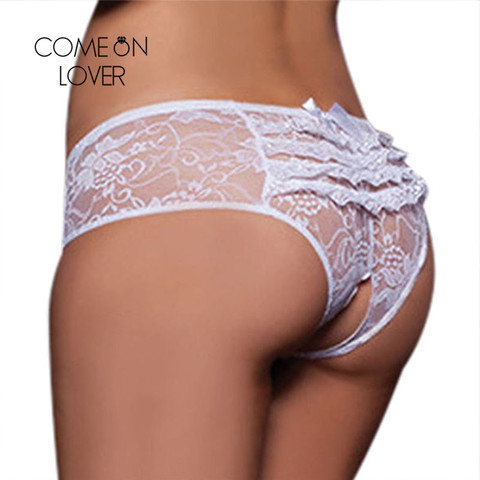 Comeonlover Sexy Panties Plus Size Hollow Out Underpants Crotchless Lace 6XL Femme Lingerie Erotic Underwear Women Thongs PI5008 ► Photo 1/6