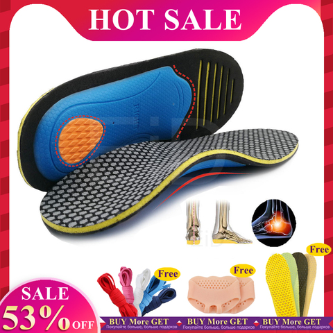 EiD Orthopedic Insoles Orthotics flat foot Health Sole Pad for Shoes insert Arch Support pad for plantar fasciitis Feet Care ► Photo 1/6