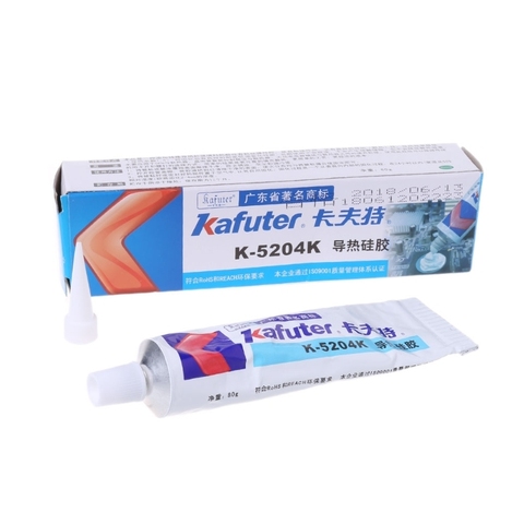 Kafuter K-5204K 80g Heatsink CPU Thermal Conductive Silicon Paste Glue Adhesive Silicon Rubber insulation glue ► Photo 1/5