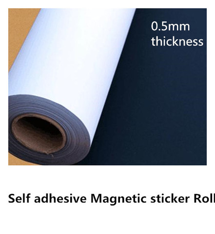 0.5mm thickness Strong Isotropic Flexible Rubber Magnets Rolls With Adhesive ► Photo 1/1