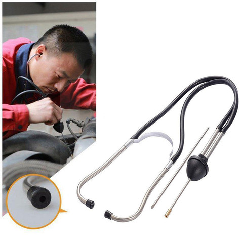 Chromed-steel Car Abnormal Sound Diagnostic Device Mechanics Cylinder Stethoscope Automotive Hearing Tools Anti-shocked Durable ► Photo 1/5