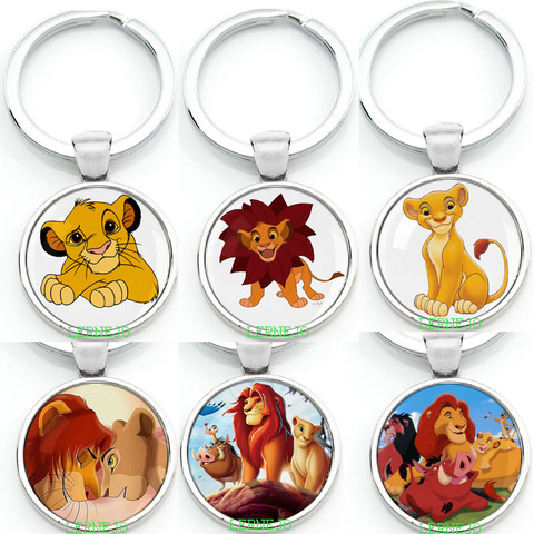 The Lion Key Chain Key Ring Pendant King jewelry rey leon le roi lion baby for Kids jewelry Keychain Keyring ► Photo 1/6
