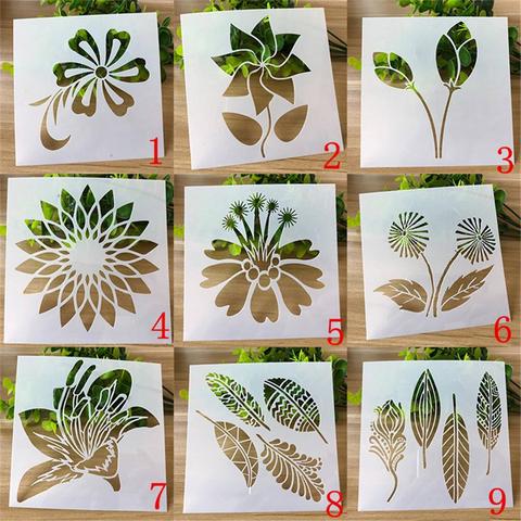 Stencil For Walls Craft Variety flowers Painting Scrapbooking Stamping Stencil Bullet Journ Embossing Paper Card Flower Template ► Photo 1/6