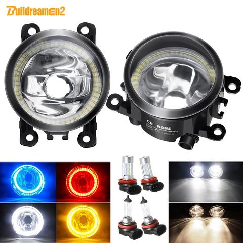 Angel Eye Fog Light Car Front Bumper Fog Lamp Halo Ring DRL For Ford Focus Fusion Fiesta EcoSport Ranger C-Max Transit Ka Mondeo ► Photo 1/6