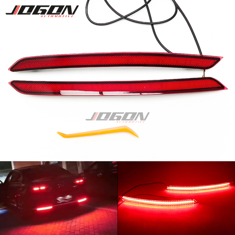 For VW For Volkswagen Passat B8 2015-2022 LED Rear Bumper Dynamic Turn Signal Light Reflector Fog Braking Light Brake Lamp ► Photo 1/6