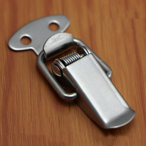 6Pcs Spring Loaded Suitcase Chest Tool Box Locking Toggle Latch Hasp Lock Hardware-30 ► Photo 1/6