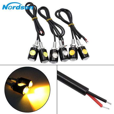 Nordson 2pcs Universal Motorcycle LED Turn Signal Eagle Eye Shape Mini Turn Indicators for Kawasaki Honda Ducati Aprilia KTM BMW ► Photo 1/6