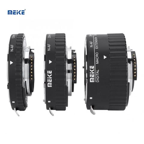 Meike Auto Focus Macro Extension Tube Set Ring MK-N-AF for Nikon D7100 D7200 D7000 D5200 D5300 D3100 D3300 D800 D600 D90 D80 ► Photo 1/6