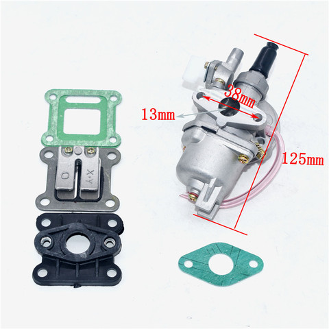 47cc 49cc Carburetor Reed Valve Mainfold Kit for pocket bike Mini ATV/Dirt bike ► Photo 1/6