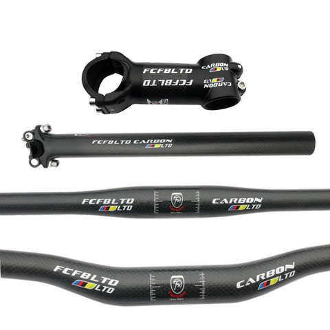 FCFB NEW arrive  carbon MTB Bike Handlebar Bike Set Mountain Bike Handlebar & Stem & Carbon cycling NEXT XXX road bike parts ► Photo 1/4