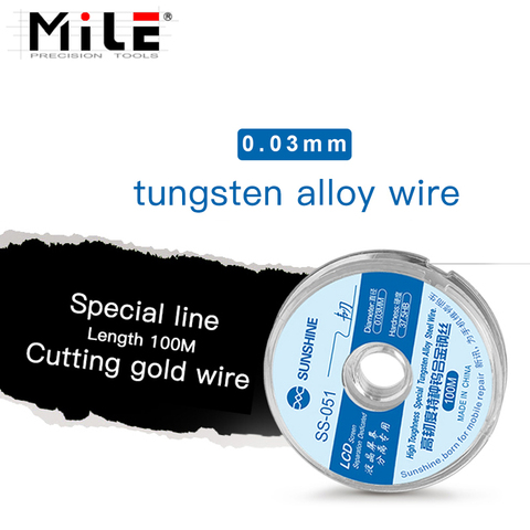 37.5HB High Toughness Special Tungsten Alloy Steel Wire Gold Molybdenum Line For iPhone Samsung LCD Screen Refurbished Cut Tools ► Photo 1/5