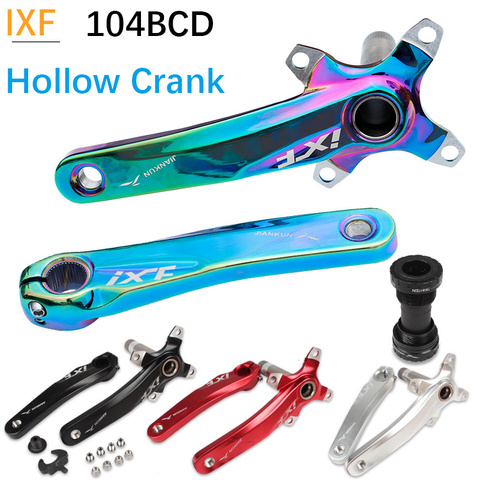 IXF 104 BCD Bike Crankset with Axis Spindle MTB Hollowtech Connecting Rods for Bicycle Road Bike Crank Arm 104BCD ► Photo 1/6