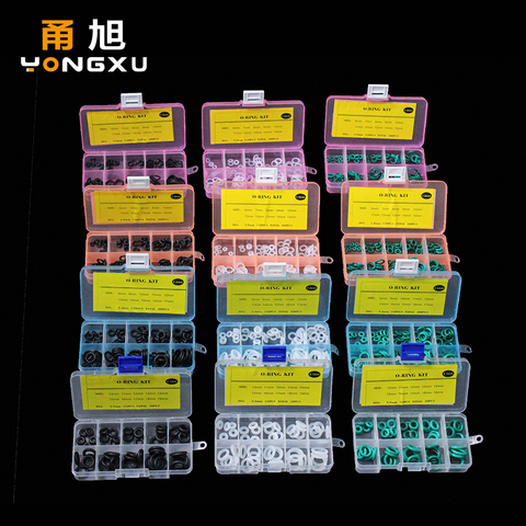 Thickness 1.5/1.9/2.4/3.1mm O Rings Nitrile Silicone fluorine Rubber O Ring Seal NBR/VMQ/FKM Sealing Washer o-ring set Kit Box ► Photo 1/5